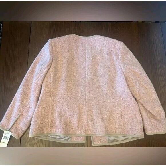 NWT Jones New York Collection Womens V-Wool 18W Suit Pink Copenhagen Blazer $199 - Picture 15 of 16